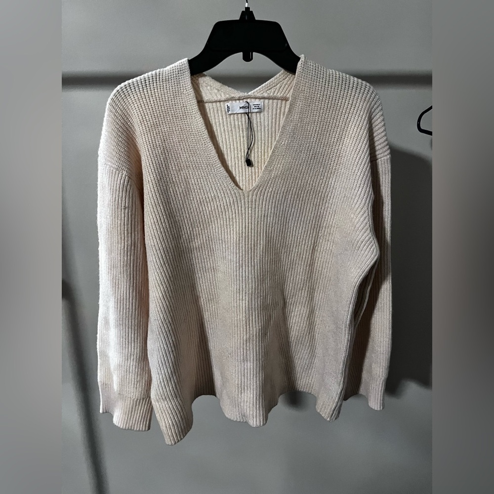 Mango ribbed sweater small